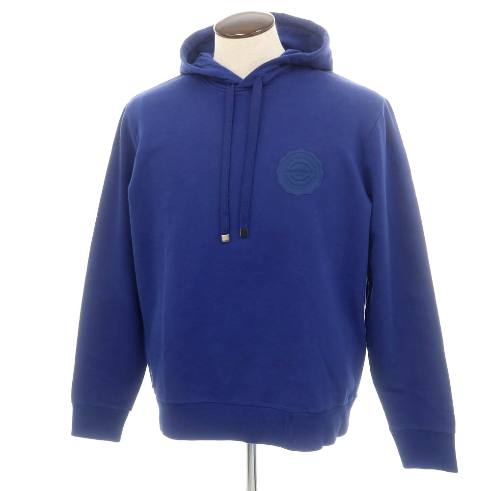 【新品】ヤコブコーエン JACOB COHEN コットン スウェット プルオーバー パーカー ネイビーブルー系【 XL 】【 状態ランクN 】【 メンズ 】