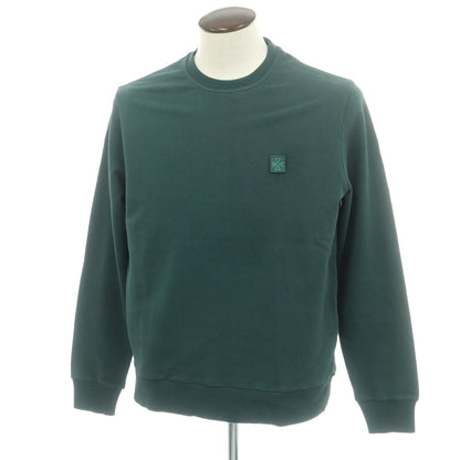【新品】ヤコブコーエン JACOB COHEN コットン クルーネック スウェット ダークグリーン【 L 】【 状態ランクN 】【 メンズ 】