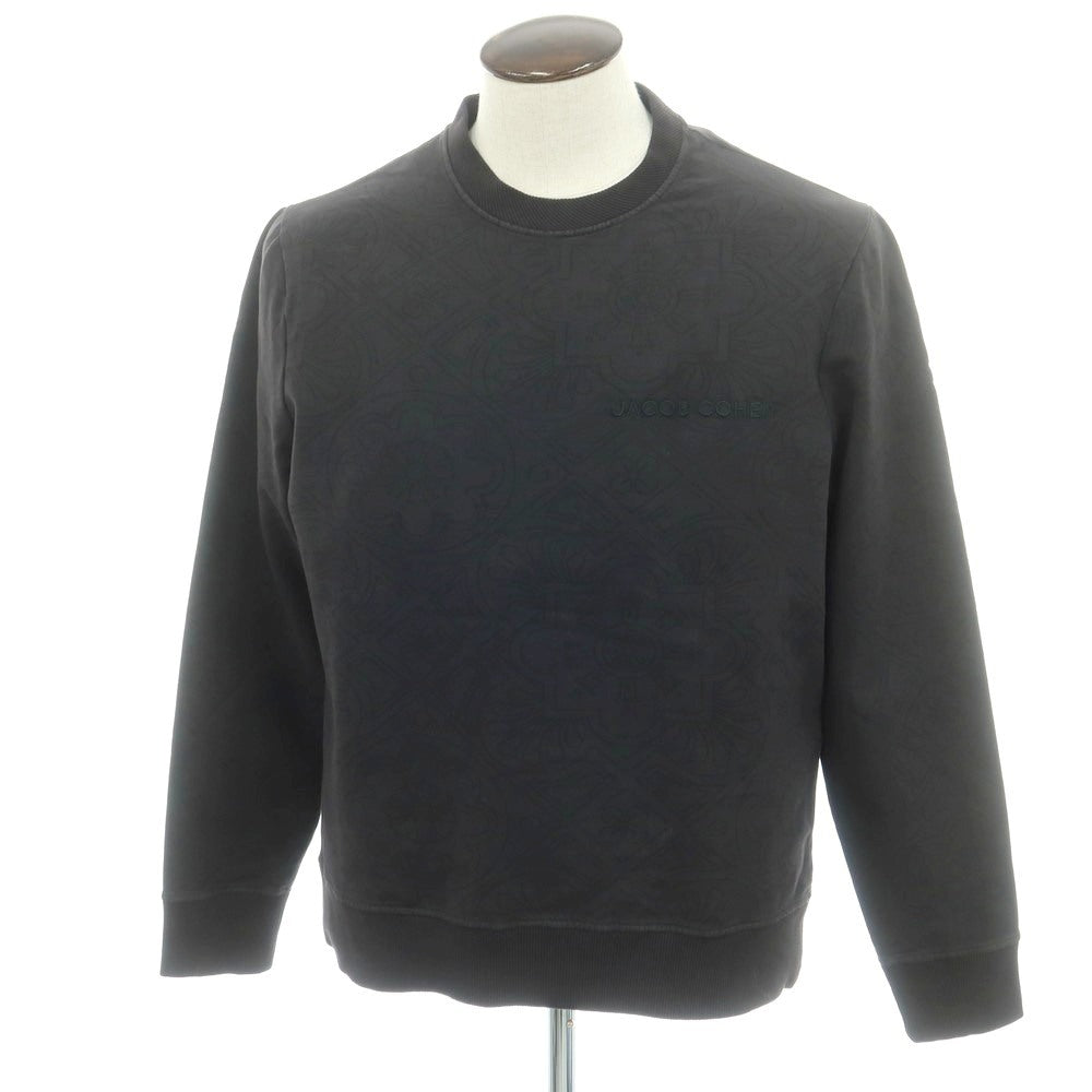【新品】ヤコブコーエン JACOB COHEN ストレッチコットン クルーネック スウェット ダークグレー【 L 】【 状態ランクN 】【 メンズ 】