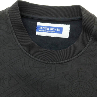 【新品】ヤコブコーエン JACOB COHEN ストレッチコットン クルーネック スウェット ダークグレー【 L 】【 状態ランクN 】【 メンズ 】