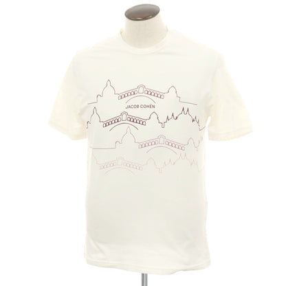 【新品アウトレット】ヤコブコーエン JACOB COHEN ストレッチコットン クルーネック 半袖Ｔシャツ ホワイト【 L 】【 状態ランクN- 】【 メンズ 】