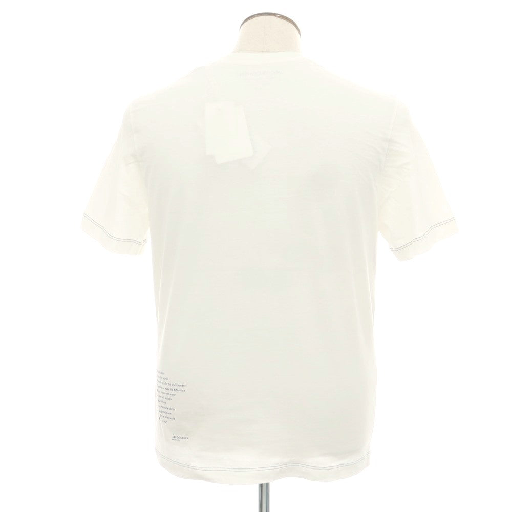 【新品】ヤコブコーエン JACOB COHEN コットン クルーネック 半袖Ｔシャツ ホワイト【サイズL】【 状態ランクN 】【 メンズ 】[DPD]