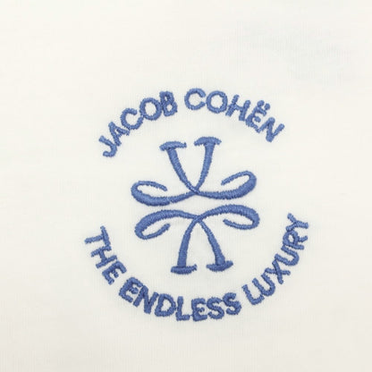 【新品】ヤコブコーエン JACOB COHEN コットン クルーネック 半袖Ｔシャツ ホワイト【 L 】【 状態ランクN 】【 メンズ 】