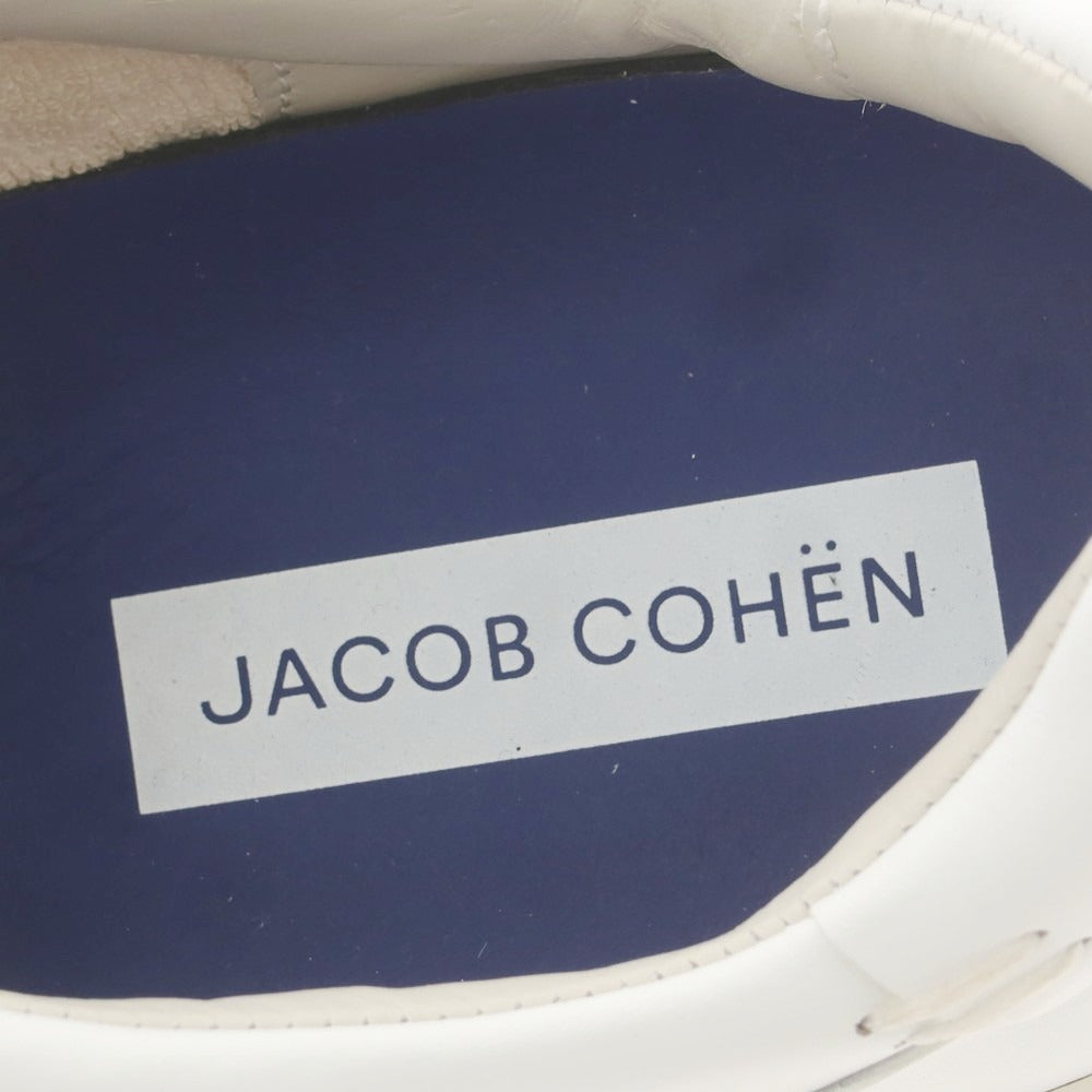 【新品】ヤコブコーエン JACOB COHEN DREAMER レザー スニーカー ホワイト【 サイズ42 】【 状態ランクN 】【 メンズ 】 [BPD]