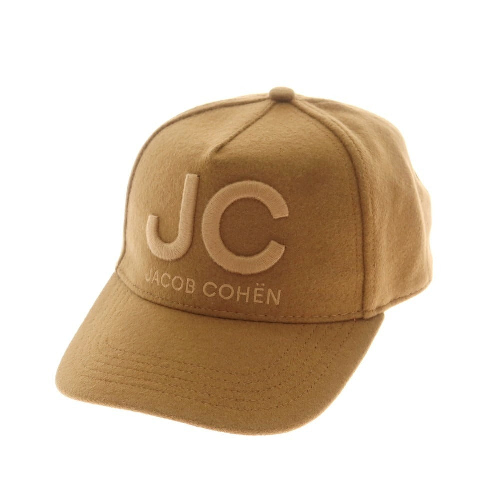 【新品】ヤコブコーエン JACOB COHEN ウールナイロンカシミヤ キャップ 帽子 ブラウン【 M 】【 状態ランクN 】【 メンズ 】