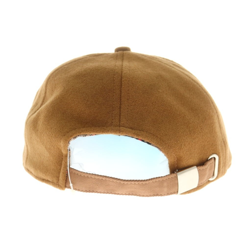 【新品】ヤコブコーエン JACOB COHEN ウールナイロンカシミヤ キャップ 帽子 ブラウン【 M 】【 状態ランクN 】【 メンズ 】