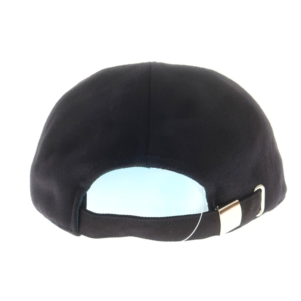【新品】ヤコブコーエン JACOB COHEN ウールナイロンカシミヤ キャップ 帽子 ブラック【サイズM】【 状態ランクN 】【 メンズ 】[DPD]