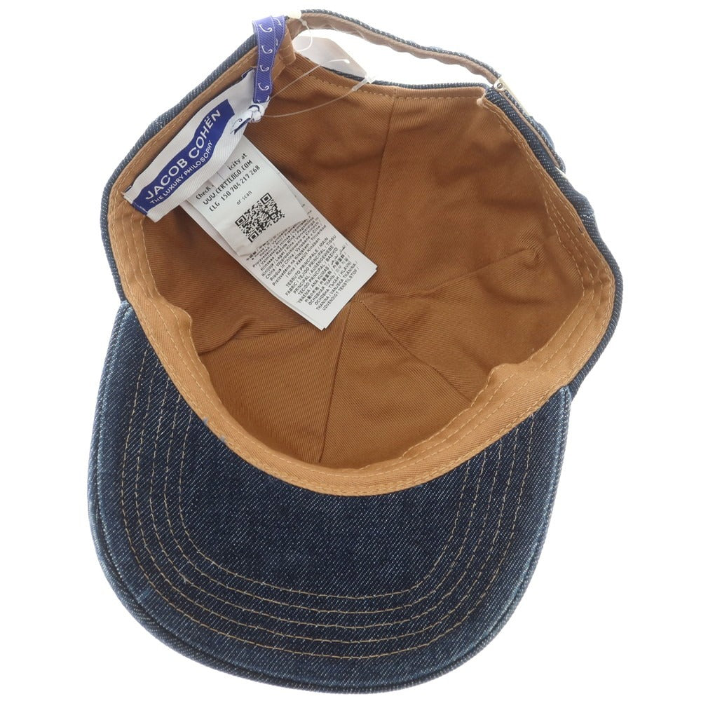 【新品】ヤコブコーエン JACOB COHEN デニム キャップ 帽子 ネイビー【 M 】【 状態ランクN 】【 メンズ 】