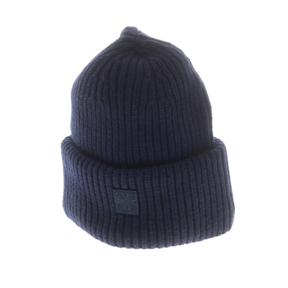 【新品】ヤコブコーエン JACOB COHEN ローゲージウール ニットキャップ 帽子 ネイビー【 L 】【 状態ランクN 】【 メンズ 】