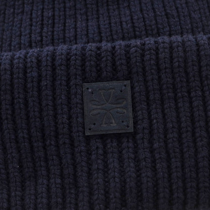 【新品】ヤコブコーエン JACOB COHEN ローゲージウール ニットキャップ 帽子 ネイビー【 L 】【 状態ランクN 】【 メンズ 】