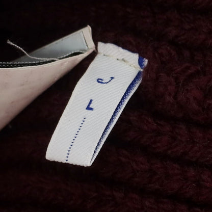 【新品】ヤコブコーエン JACOB COHEN ローゲージウール ニットキャップ 帽子 バーガンディ【 L 】【 状態ランクN 】【 メンズ 】