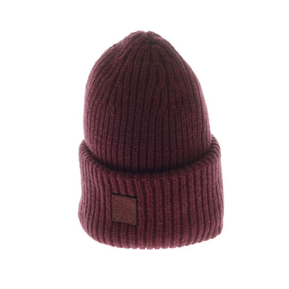 【新品】ヤコブコーエン JACOB COHEN ローゲージウール ニットキャップ 帽子 バーガンディ【 M 】【 状態ランクN 】【 メンズ 】