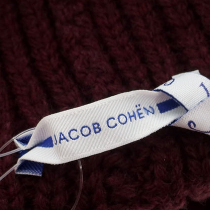 【新品】ヤコブコーエン JACOB COHEN ローゲージウール ニットキャップ 帽子 バーガンディ【 M 】【 状態ランクN 】【 メンズ 】