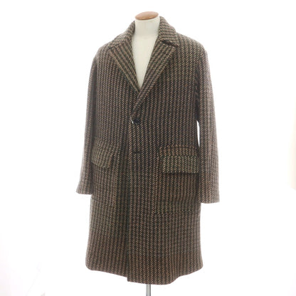 【新品】ドッピアアー DOPPIAA ツイードウール チェスターフィールドコート グリーンxベージュ【 48 】【 状態ランクN 】【 メンズ 】