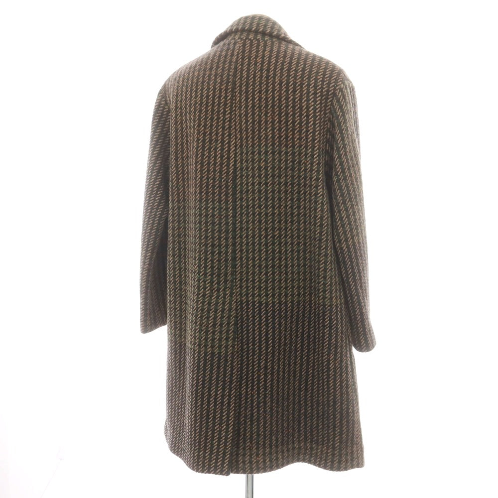 【新品】ドッピアアー DOPPIAA ツイードウール チェスターフィールドコート グリーンxベージュ【 48 】【 状態ランクN 】【 メンズ 】