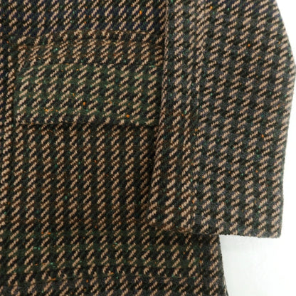 【新品】ドッピアアー DOPPIAA ツイードウール チェスターフィールドコート グリーンxベージュ【 50 】【 状態ランクN 】【 メンズ 】