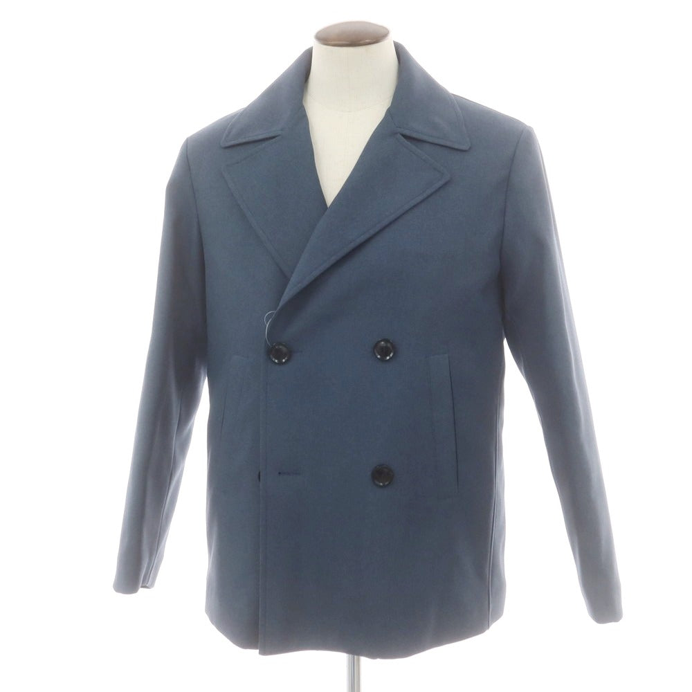 【新品】ドッピアアー DOPPIAA 中綿 ポリエステル ピーコート ライトネイビー【サイズ50】【メンズ】 新品】ドッピアアー DOPPIAA 中綿 ポリエステル ピーコート ライト