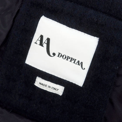 【新品】ドッピアアー DOPPIAA ウールポリウレタン ニットブルゾン ネイビー【 48 】【 状態ランクN 】【 メンズ 】