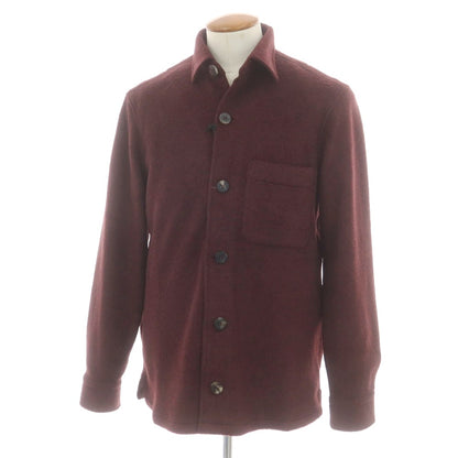 【新品】ドッピアアー DOPPIAA フリース カジュアルシャツ バーガンディ【 M 】【 状態ランクN 】【 メンズ 】