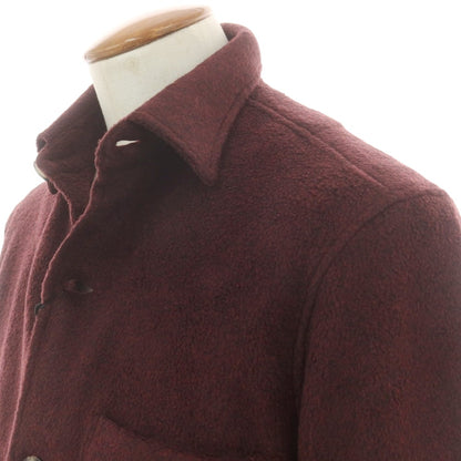 【新品】ドッピアアー DOPPIAA フリース カジュアルシャツ バーガンディ【 M 】【 状態ランクN 】【 メンズ 】