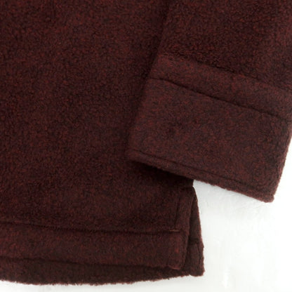 【新品】ドッピアアー DOPPIAA フリース カジュアルシャツ バーガンディ【 M 】【 状態ランクN 】【 メンズ 】