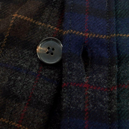 【新品アウトレット】ドッピアアー DOPPIAA ウールナイロン チェック カジュアルシャツ グレーxネイビー×グリーン【 表記なし（M位） 】【 状態ランクN- 】【 メンズ 】