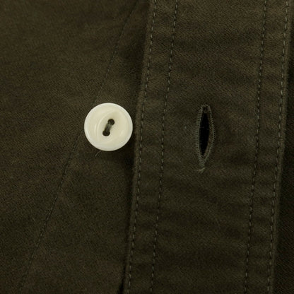 【新品】ドッピアアー DOPPIAA 起毛ストレッチコットン ワークシャツ オリーブ【 39 】【 状態ランクN 】【 メンズ 】