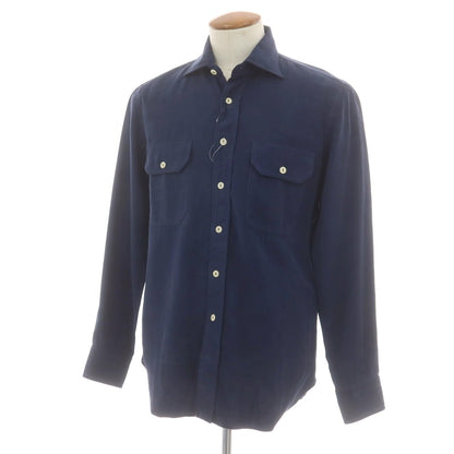 【新品】ドッピアアー DOPPIAA ラミー ワークシャツ ネイビー【 39 】【 状態ランクN 】【 メンズ 】