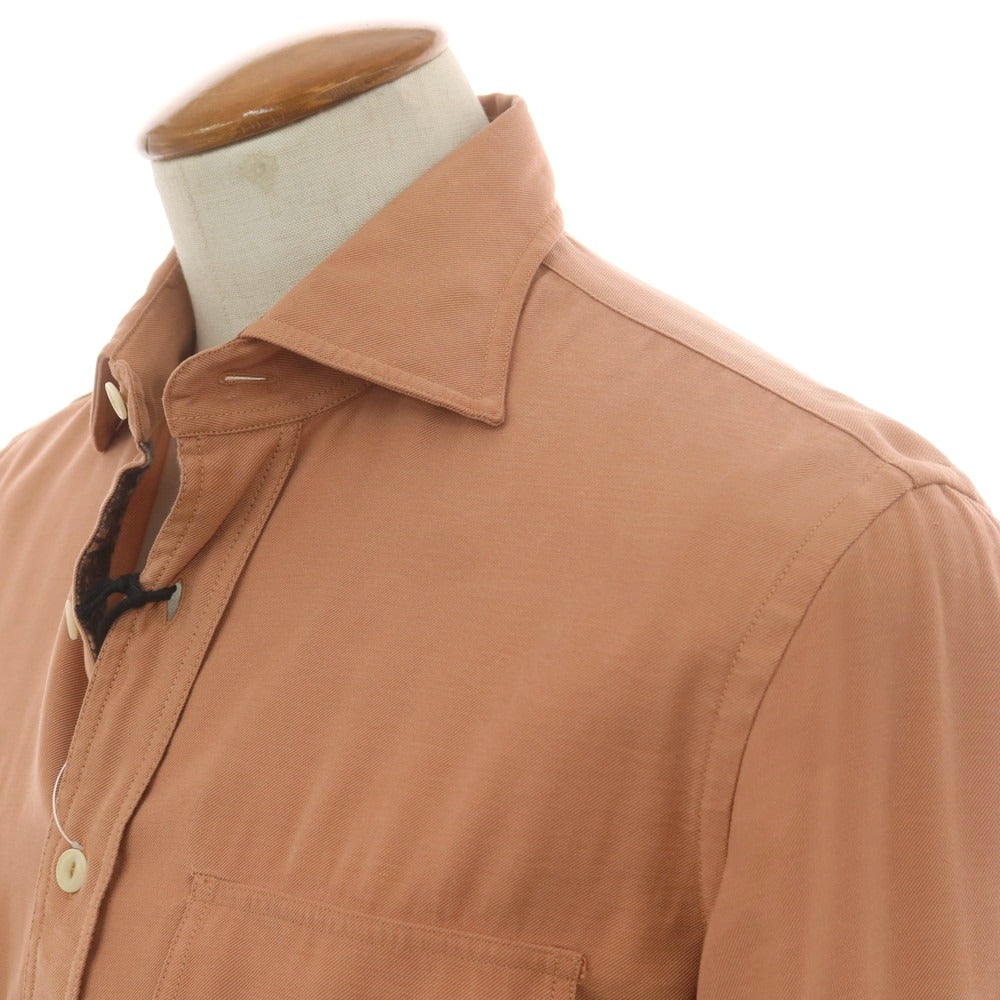 【新品アウトレット】ドッピアアー DOPPIAA ラミー ワークシャツ ライトオレンジ【 39 】【 状態ランクN- 】【 メンズ 】