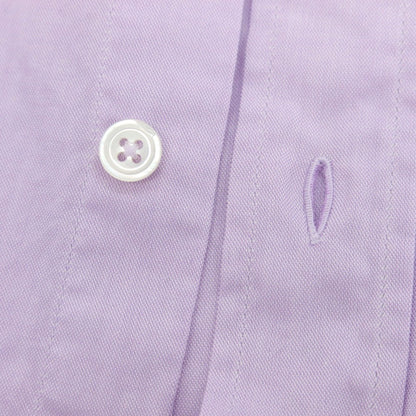 【新品】ドッピアアー DOPPIAA ブロード織りコットン カジュアルシャツ ライトパープル【 39 】【 状態ランクN 】【 メンズ 】