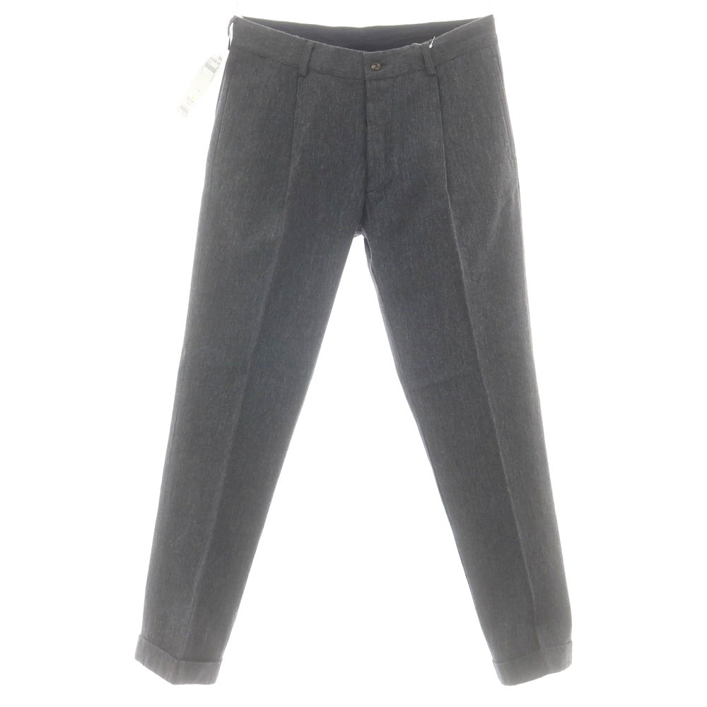 【新品】ドッピアアー DOPPIAA ウールコットン カジュアルスラックスパンツ グレーxネイビー【 48 】【 状態ランクN 】【 メンズ 】
