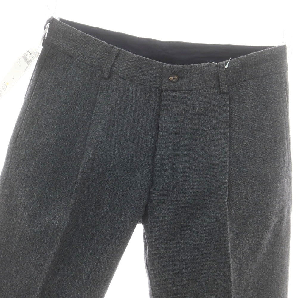 【新品】ドッピアアー DOPPIAA ウールコットン カジュアルスラックスパンツ グレーxネイビー【 48 】【 状態ランクN 】【 メンズ 】