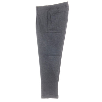 【新品】ドッピアアー DOPPIAA ウールポリエステル カジュアルスラックスパンツ グレイッシュネイビー【 48 】【 状態ランクN 】【 メンズ 】