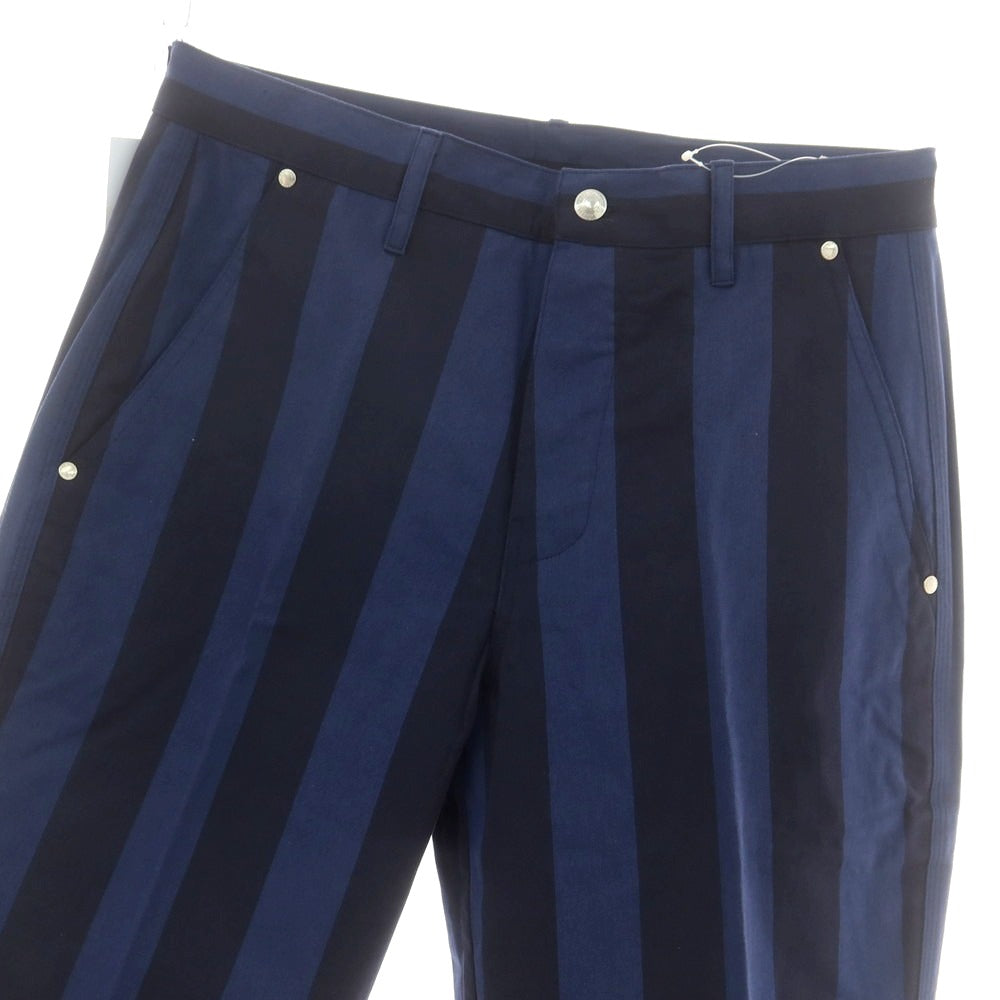 【新品アウトレット】ドッピアアー DOPPIAA コットン ワークパンツ ネイビーxダークネイビー【 48 】【 状態ランクN- 】【 メンズ 】