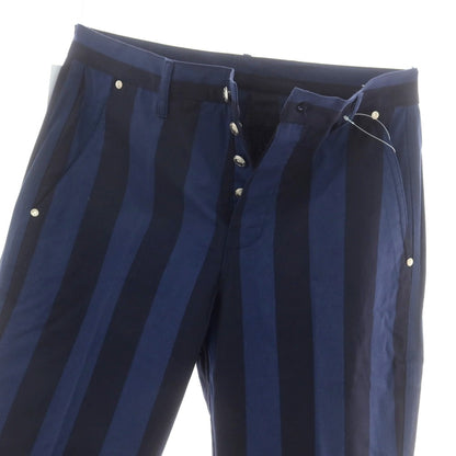 【新品アウトレット】ドッピアアー DOPPIAA コットン ワークパンツ ネイビーxダークネイビー【 48 】【 状態ランクN- 】【 メンズ 】