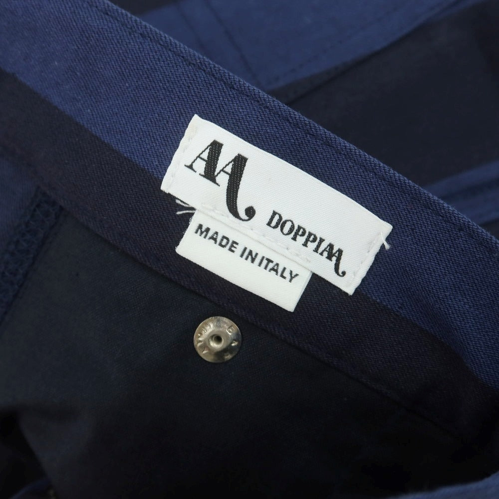 【新品アウトレット】ドッピアアー DOPPIAA コットン ワークパンツ ネイビーxダークネイビー【 48 】【 状態ランクN- 】【 メンズ 】