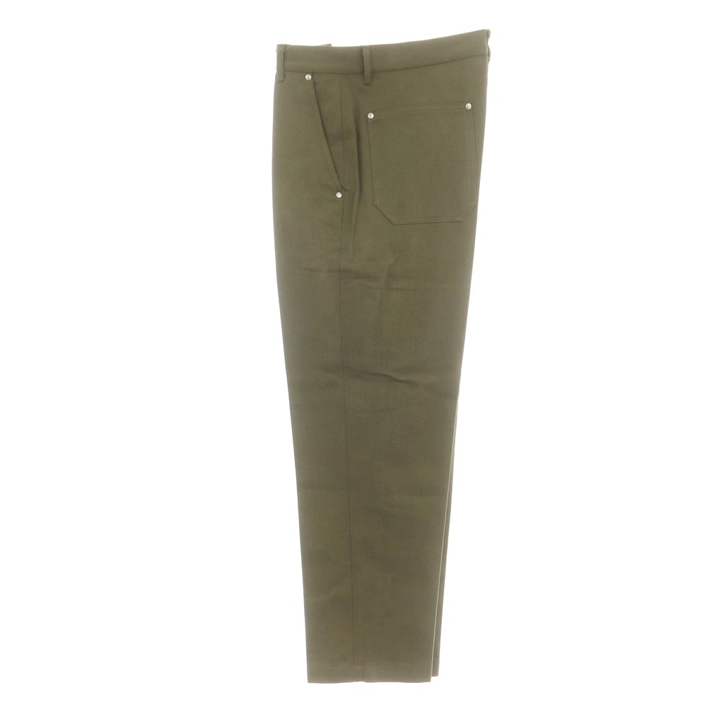 【新品】ドッピアアー DOPPIAA コットン ワークパンツ オリーブ【サイズ48】【 状態ランクN 】【 メンズ 】[CPD]
