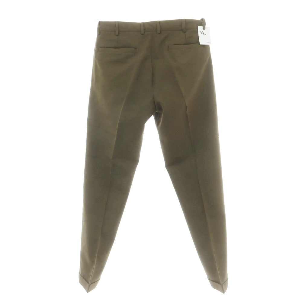 【新品】ドッピアアー DOPPIAA コットンウール カジュアルスラックスパンツ オリーブ【 48 】【 状態ランクN 】【 メンズ 】
