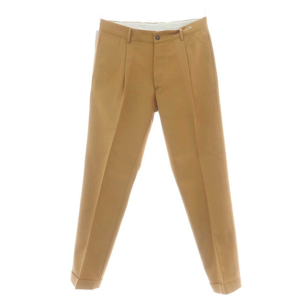 【新品】ドッピアアー DOPPIAA コットンウール カジュアルスラックスパンツ キャメルブラウン【 48 】【 状態ランクN 】【 メンズ 】