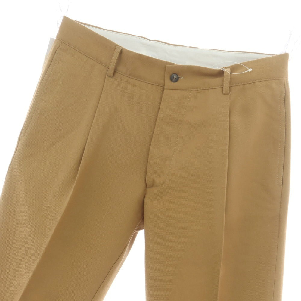 【新品】ドッピアアー DOPPIAA コットンウール カジュアルスラックスパンツ キャメルブラウン【 48 】【 状態ランクN 】【 メンズ 】