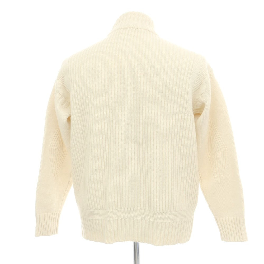 【新品】ドッピアアー DOPPIAA AALMIRO ウールナイロン スタンドカラー カーディガン アイボリー【 54 】【 状態ランクN 】【 メンズ 】