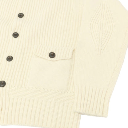 【新品】ドッピアアー DOPPIAA AALMIRO ウールナイロン スタンドカラー カーディガン アイボリー【 54 】【 状態ランクN 】【 メンズ 】