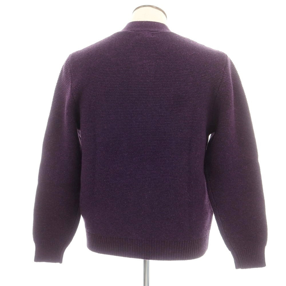 【新品】ドッピアアー DOPPIAA AAGRIF ウールナイロン カーディガン パープル【 52 】【 状態ランクN 】【 メンズ 】