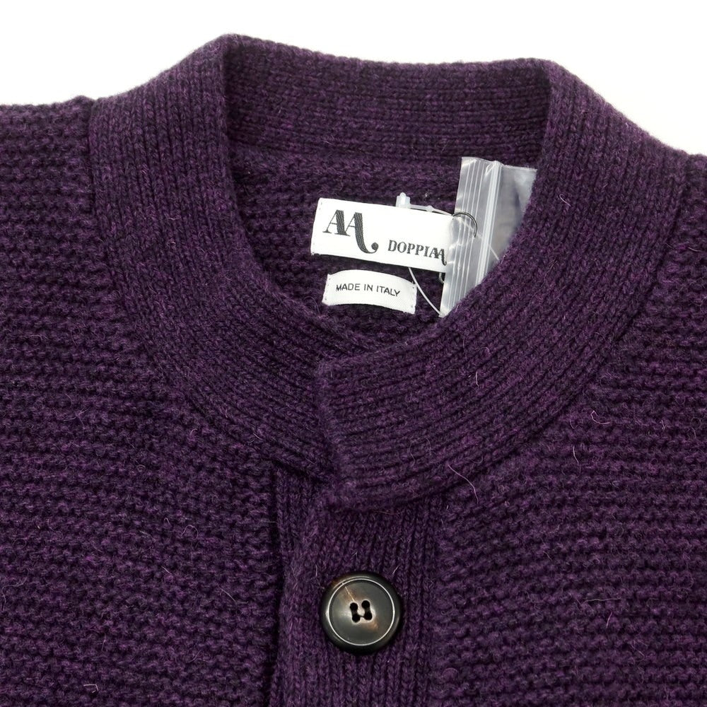 【新品】ドッピアアー DOPPIAA AAGRIF ウールナイロン カーディガン パープル【 52 】【 状態ランクN 】【 メンズ 】