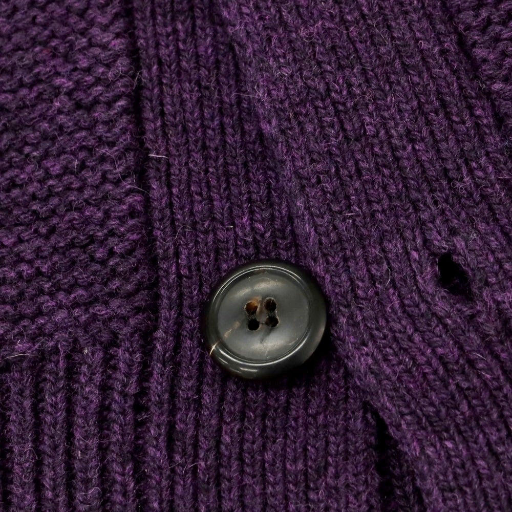 【新品】ドッピアアー DOPPIAA AAGRIF ウールナイロン カーディガン パープル【 52 】【 状態ランクN 】【 メンズ 】