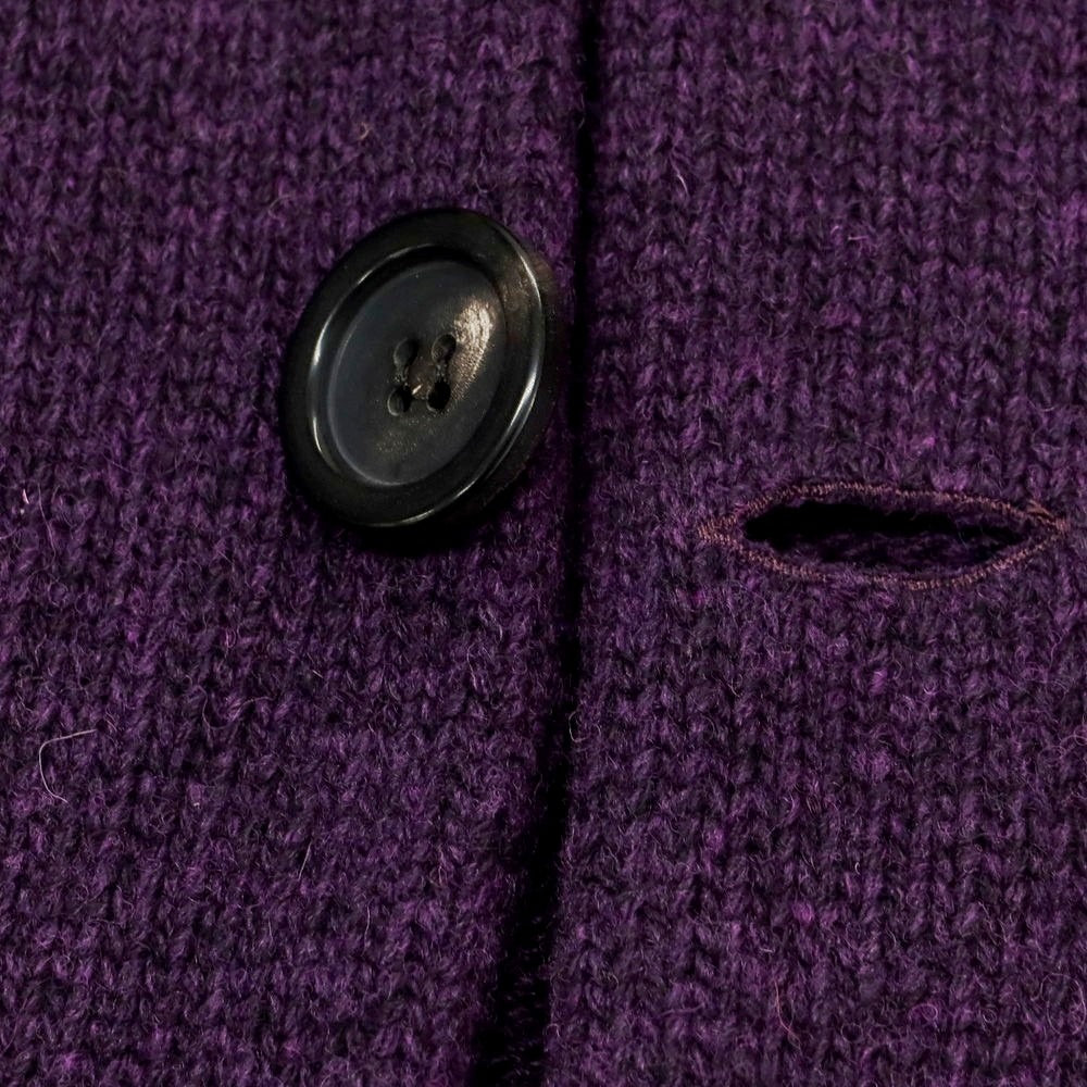 【新品】ドッピアアー DOPPIAA AALVIERO ウールナイロン ジャケット型 カーディガン パープル【 52 】【 状態ランクN 】【 メンズ 】