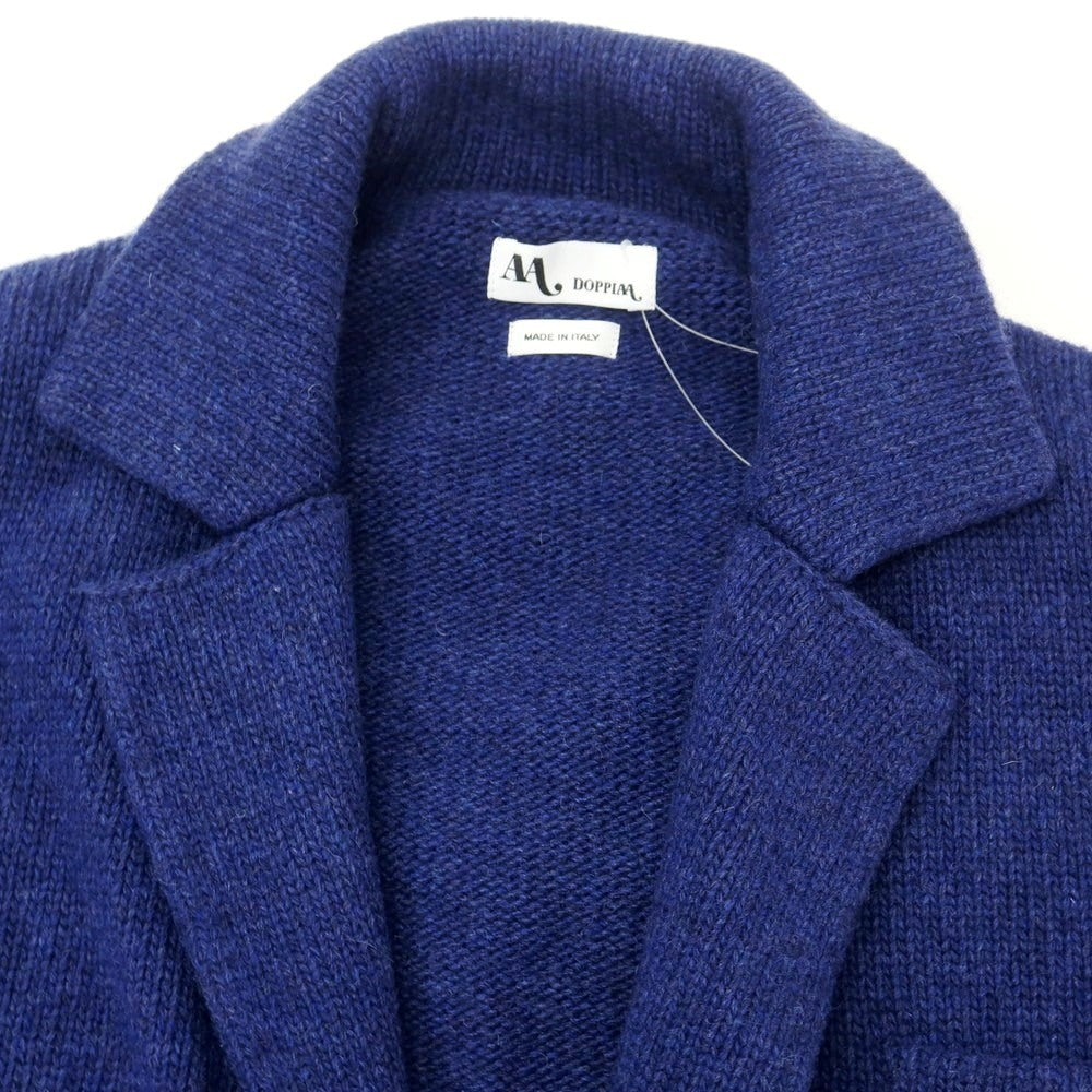 【新品】ドッピアアー DOPPIAA AALVIERO ウールナイロン ジャケット型 カーディガン ブルー【 52 】【 状態ランクN 】【 メンズ 】