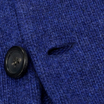 【新品】ドッピアアー DOPPIAA AALVIERO ウールナイロン ジャケット型 カーディガン ブルー【 52 】【 状態ランクN 】【 メンズ 】