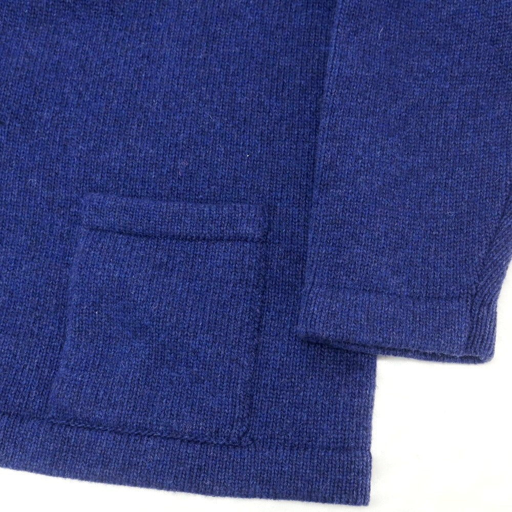 【新品】ドッピアアー DOPPIAA AALVIERO ウールナイロン ジャケット型 カーディガン ブルー【 52 】【 状態ランクN 】【 メンズ 】