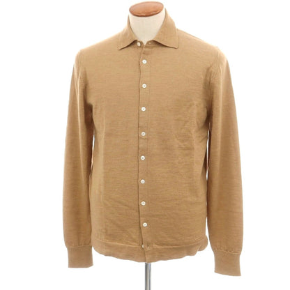 【新品】ドッピアアー DOPPIAA AARS ウール シャツ型 カーディガン ベージュ【 48 】【 状態ランクN 】【 メンズ 】